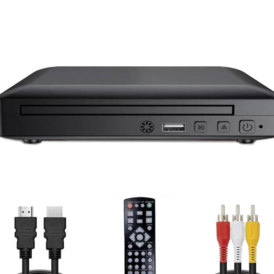 Skanty Furniture Mini HD DVD Player,CD Player for Home,DVD Players for TV,HDMI RCA Cable Included,All Region,Breakpoint Memory,USB