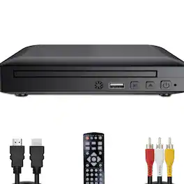 Skanty Furniture - Mini HD DVD Player,CD Player for Home,DVD Players for TV,HDMI & RCA Cable Included,All Region,Breakpoint Memory,USB 2.0
