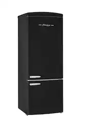 Unique Appliances - Classic Retro 16.7 cu.ft Bottom Freezer Counter Depth Refrigerator - Matte Black - Front_Zoom