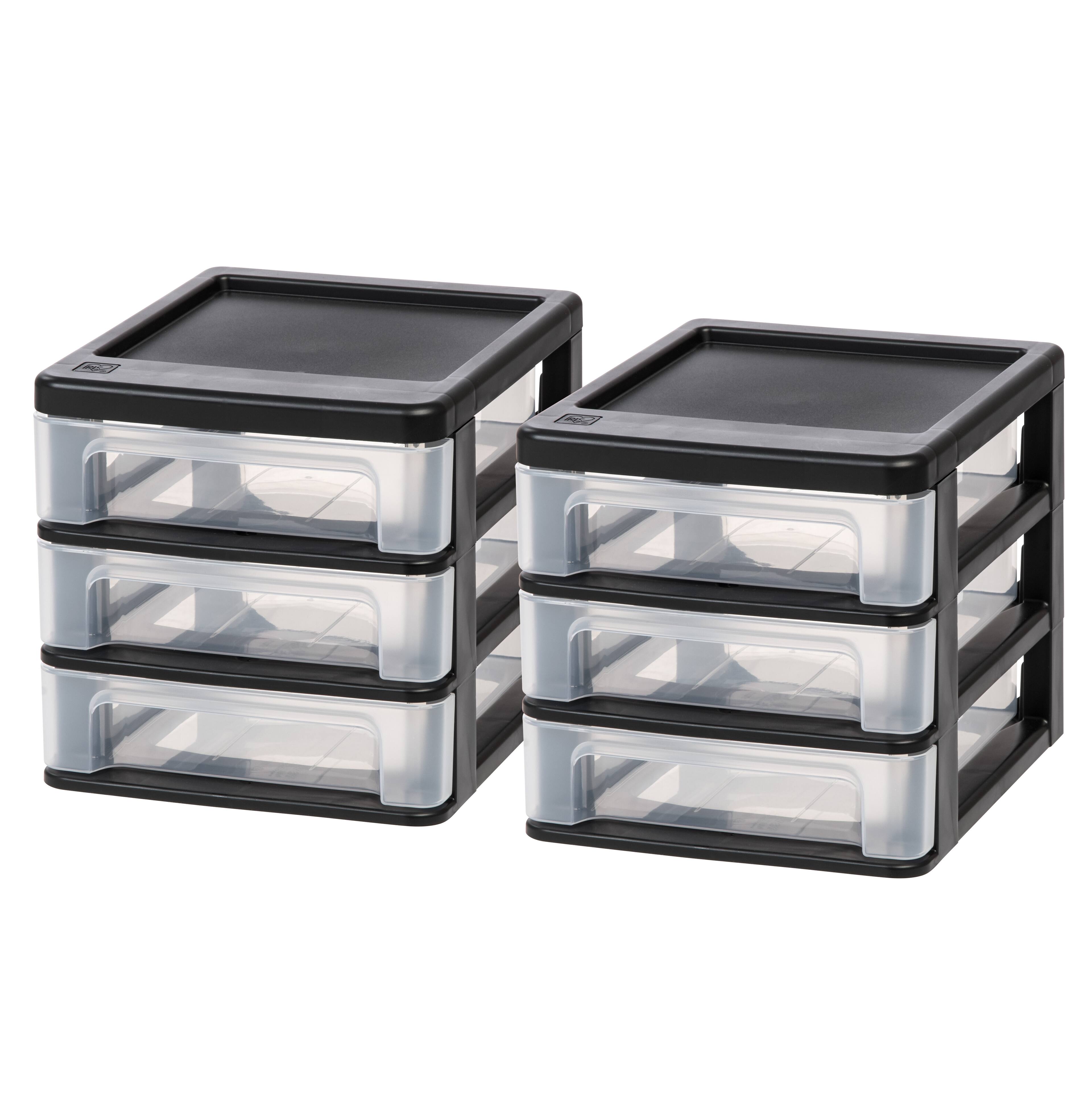 Front. IRIS USA - IRIS USA Plastic Clearview Desktop organize with Drawers.