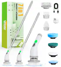 Makes Spin cleaning a breeze Scrubber 8 1 S sasobie 11 Ro E - i Lengrh E: i Electric S in 7in1 Scrubber Q E 30W