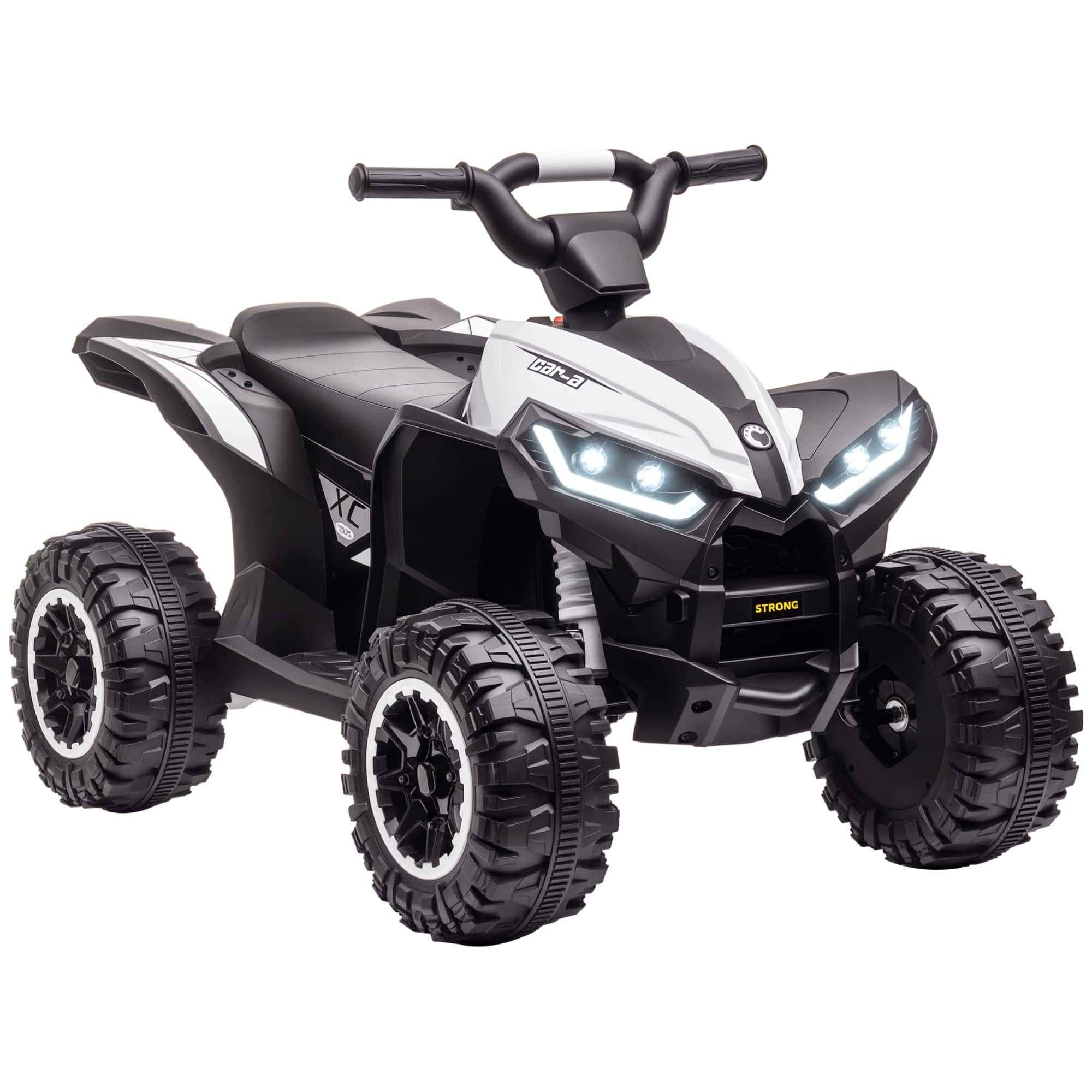Aosom - 12V Kids ATV Quad Car with F/B Function, Four Wheeler with Wear-Resistant Wheels, Electric Ride-on for Toddlers 3+
