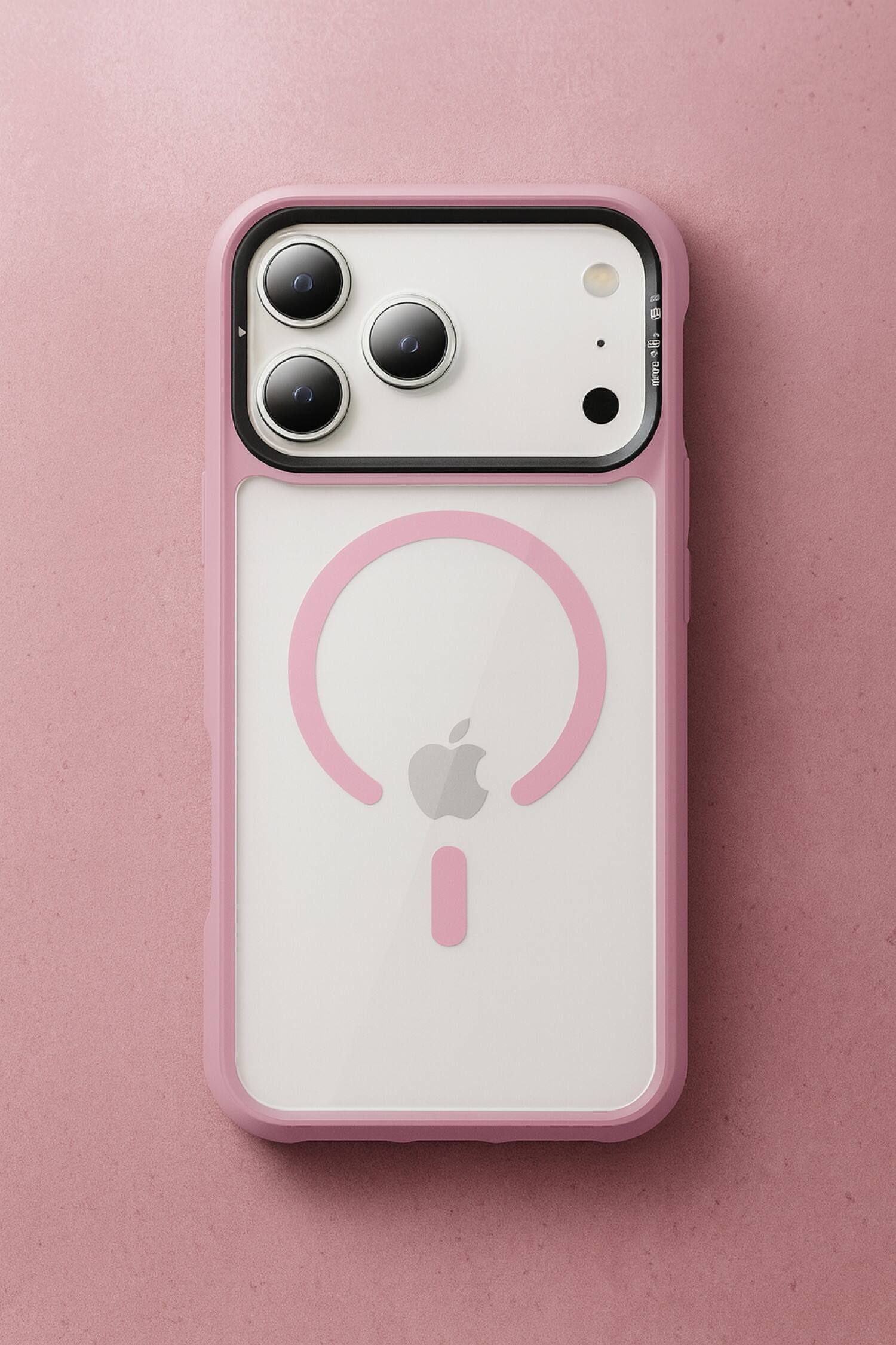 Angle. SaharaCase - Apple iPhone 17 Pro Kickstand Case | Compatible with Magsafe | Pro Shield Design | Raider Series - Pink.