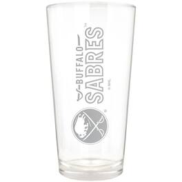 Great American Products - Buffalo Sabres Etched 16oz. Vertical Rally Cry Pint Glass - Multicolor