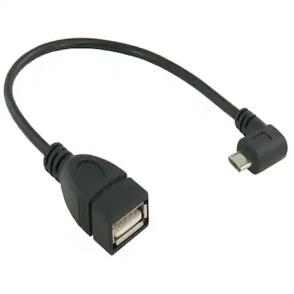 Front. Sanoxy - Sanoxy Micro USB OTG (On-The-Go) Male to USB 2.0 Female Adapter - Black.