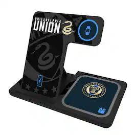 Keyscaper - Philadelphia Union 3-In-1 Wireless Charger - Multicolor