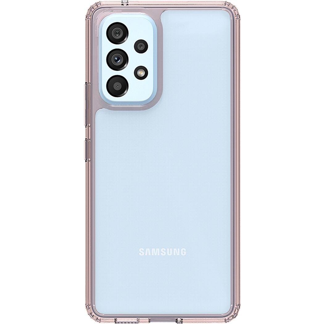 SaharaCase - Hybrid-Flex Hard Shell Case for Samsung Galaxy A53 5G - Clear/Rose Gold