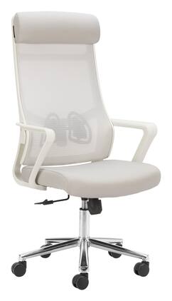 Hivvago - Jett High Back Office Chair - Light Gray