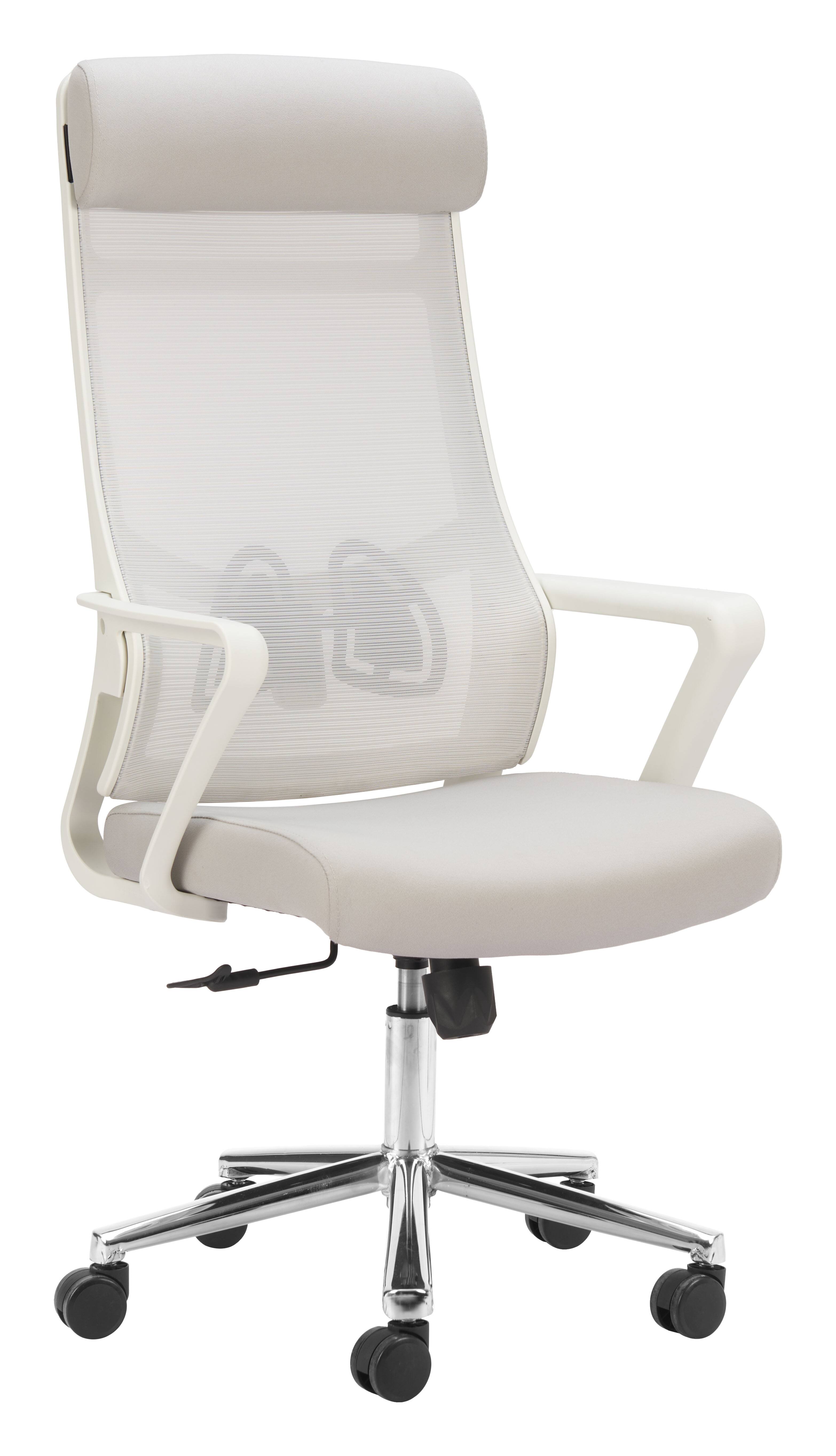 Front. Hivvago - Jett High Back Office Chair Light Gray - Light Gray.