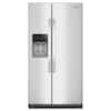 Front. Whirlpool - 28.7 Cu. Ft. Side-by-Side Refrigerator with TruCool System - Fingerprint-Resistant Stainless Finish.