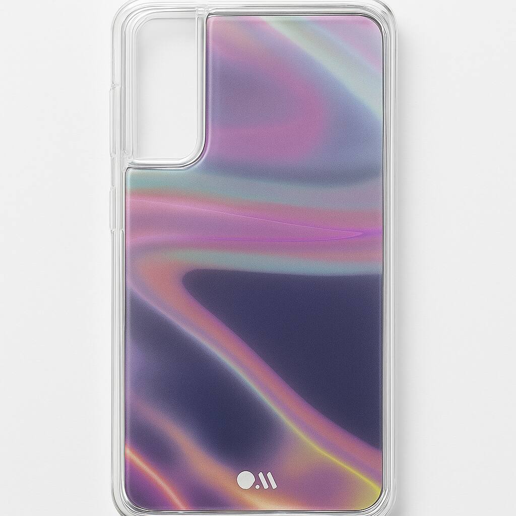 Angle. Case-Mate - Case-Mate SOAP Bubble Case for Samsung Galaxy S21 Plus 5G - Iridescent - Multicolor.