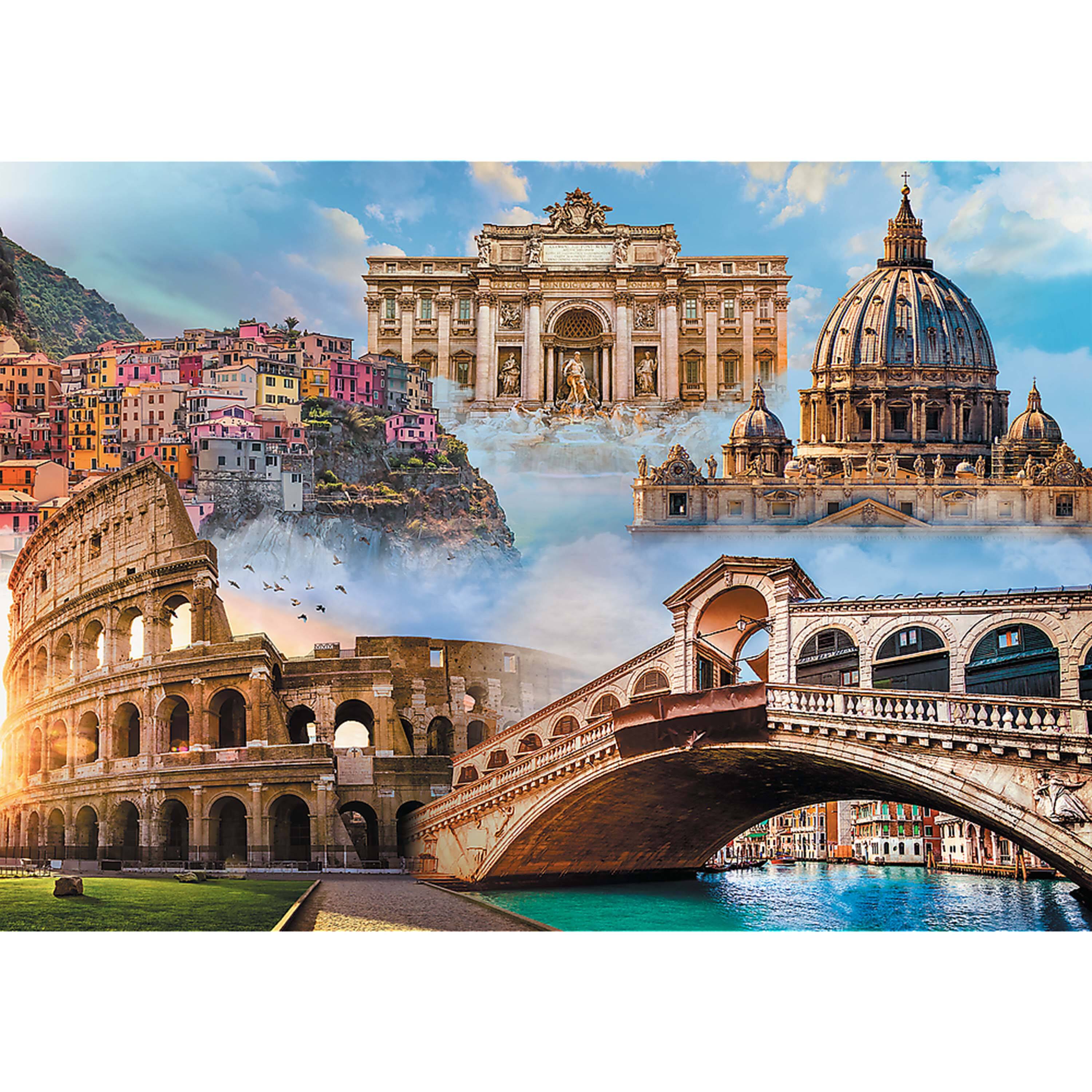 Alt View 1. Trefl - Trefl Red 1000 Piece Puzzle - Favorite Places Italy.