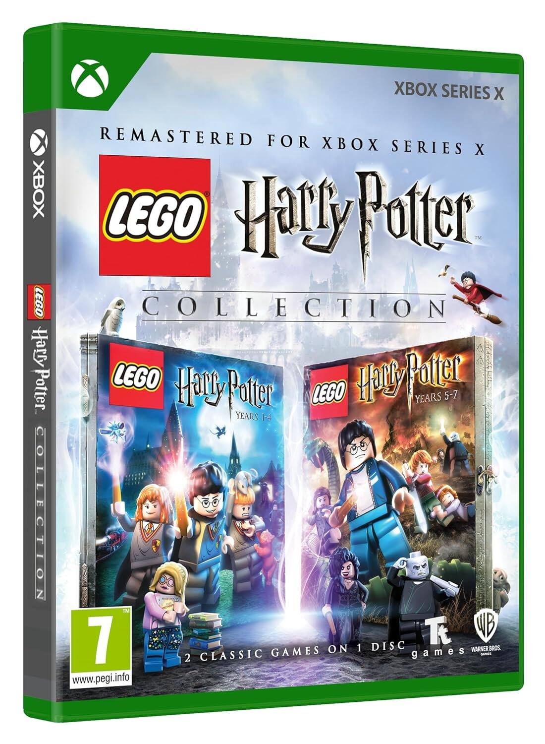 XBOX SERIES X  
REMASTERED FOR XBOX SERIES X  
LEGO Harry Potter COLLECTION  
LEGO Harry Potter YEARS 1-4  
LEGO Harry Potter YEARS 5-7  
2 CLASSIC GAMES ON 1 DISC  
PEGI 7  
www.pegi.info