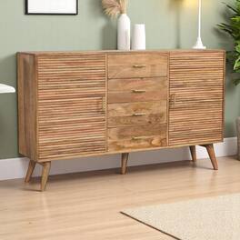 Artisan Furniture - Solid Wood Soba T-Bar Large Nordic Chest - Brown