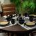 Alt View 3. Elama - Elama Cambridge Grand 16-Piece Dinnerware Set in Luxurious Black and Warm Taupe with Complete Setting for 4 - Black and Taupe.
