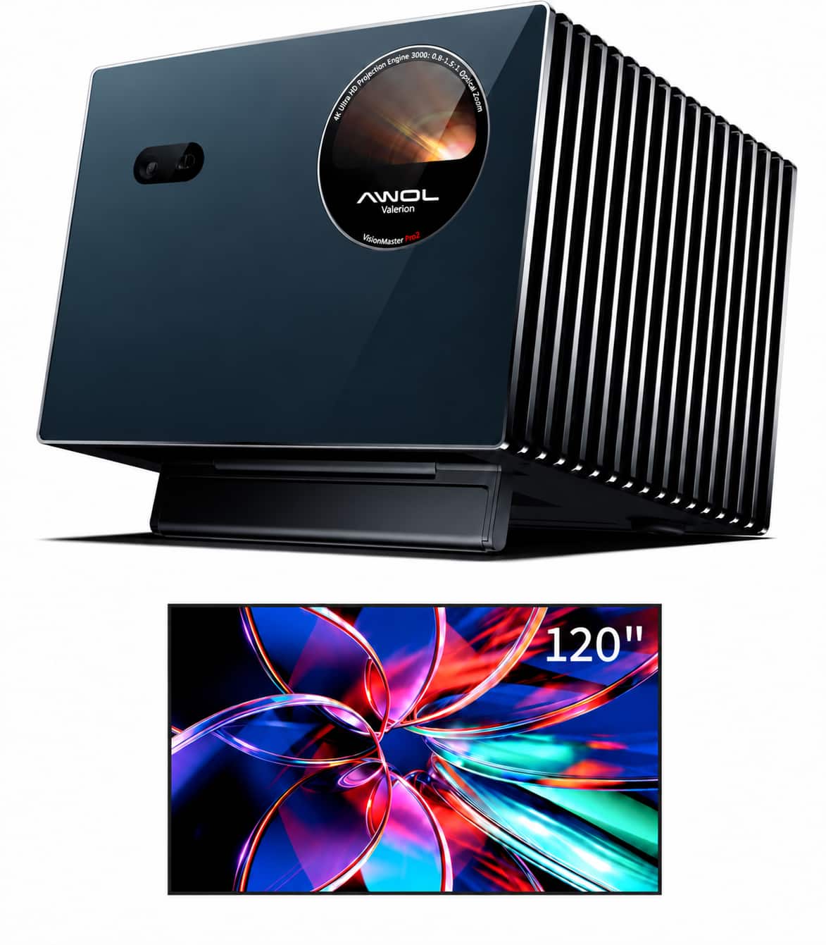 3000: 0.8-7 Engine 0.8-1.5:3 HD Projection Optical 4K Ultra Zoom

AWOL Valerion
VisionMaster Pro2
120"