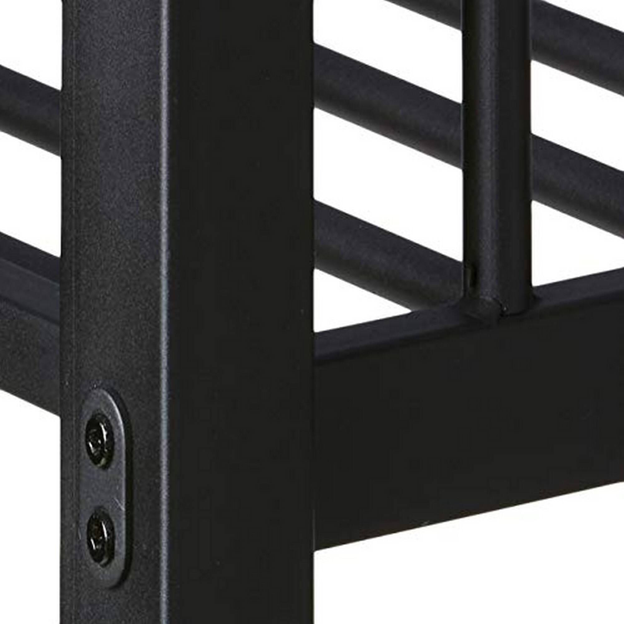 Alt View 3. Manhattan Lane - Metal Twin XL/Queen Bunk Bed - Black.