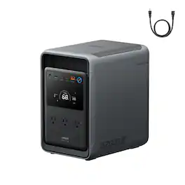 Anker - SOLIX S2000 Portable Power Station,2010Wh/Peak 3000W Battery Solar Generator/UPS for Emrgency&Home Appliance Backup (2010 Wh Capacity)