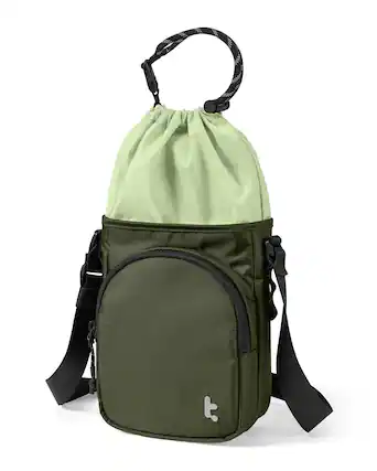 Front. tomtoc - GameOn-G50 Sling Crossbody Bag for Nintendo Switch 2 / Switch OLED Slim Case, Travel Chest Carrying Pouch - Green.