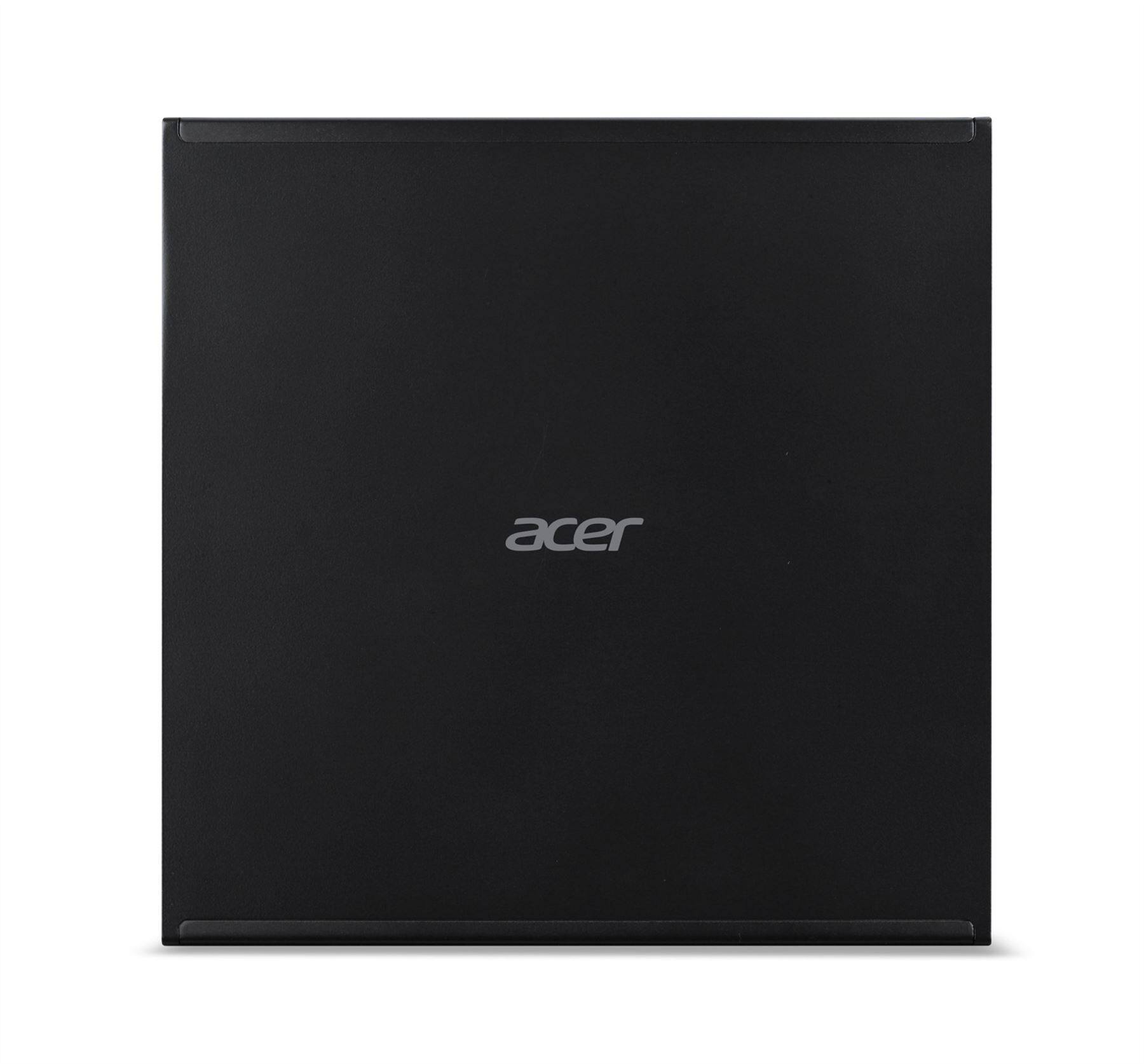 Alt View 3. Acer - Acer DT.R6LAA.003Veriton VGN100-UD13 Workstation NVIDIA 128GB 2TB Mini PC DGX OS English US Keyboard 10 Gigabit Ethernet - Black.