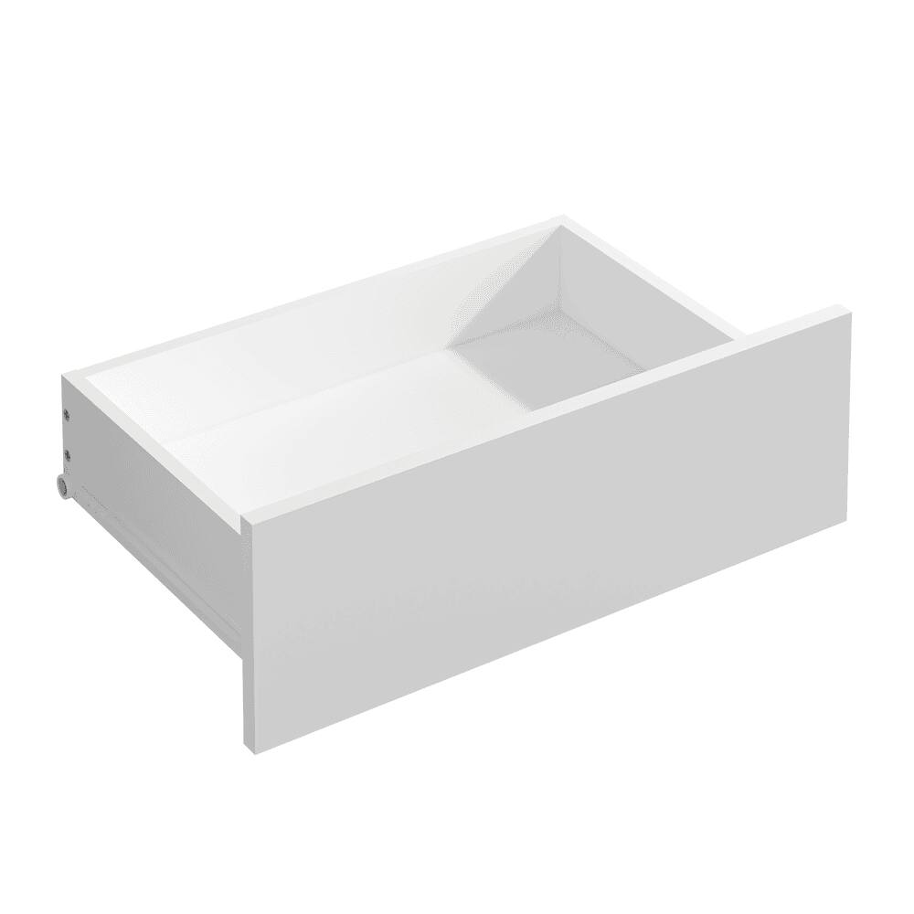 Back. Kadyn - Contemporary Side Table with Fast USB-C Charging and Storage - White - White.