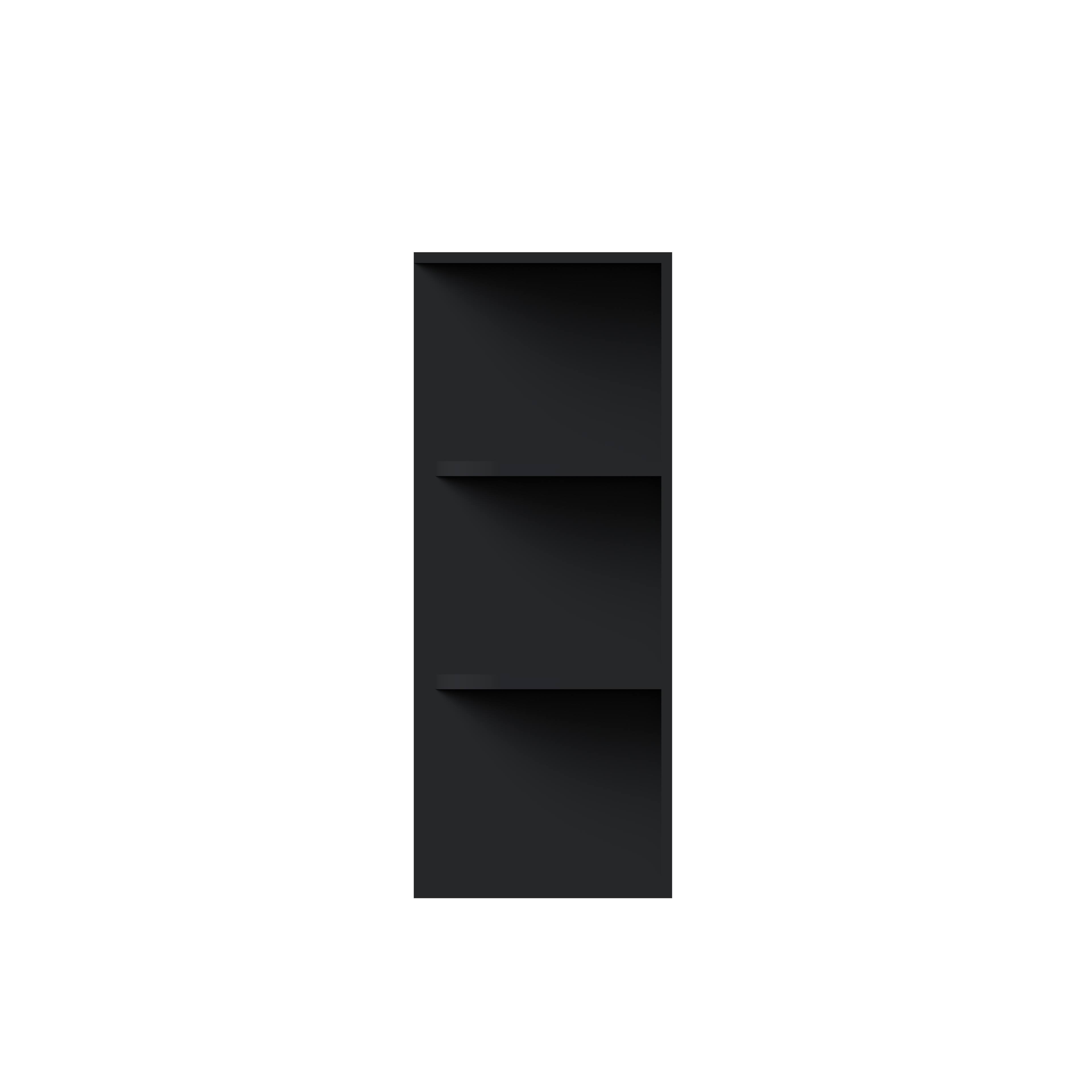 Angle. Boyel Living - 9-in W x 30-in H x 12-in D Shaker RTA Kitchen Wall End Open Shelf Cabinet - Black.