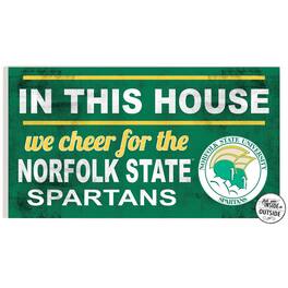 Jardine - Norfolk State Spartans 11'' x 20'' Indoor/Outdoor In This House Sign - Green