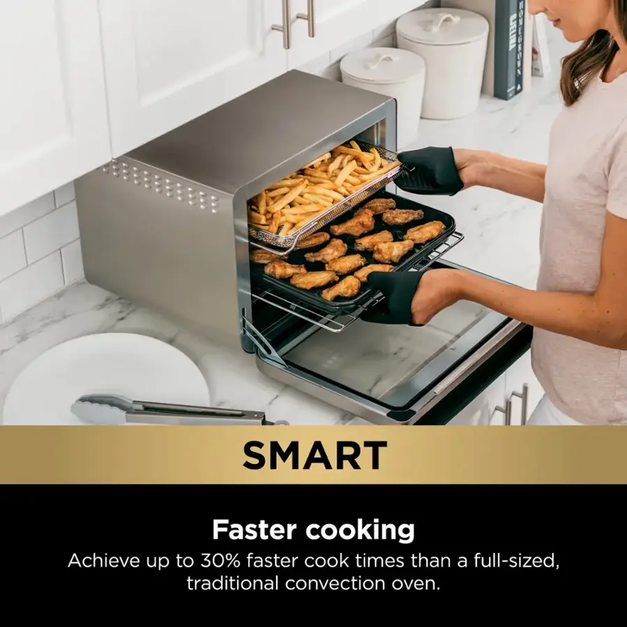 EJELINA EONEOROIN SMART Faster cooking Achieve up to 30% faster cook times than a full-sized, traditional convection oven.