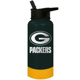 Great American Products - Green Bay Packers 32oz. Logo Thirst Hydration Water Bottle - Multicolor