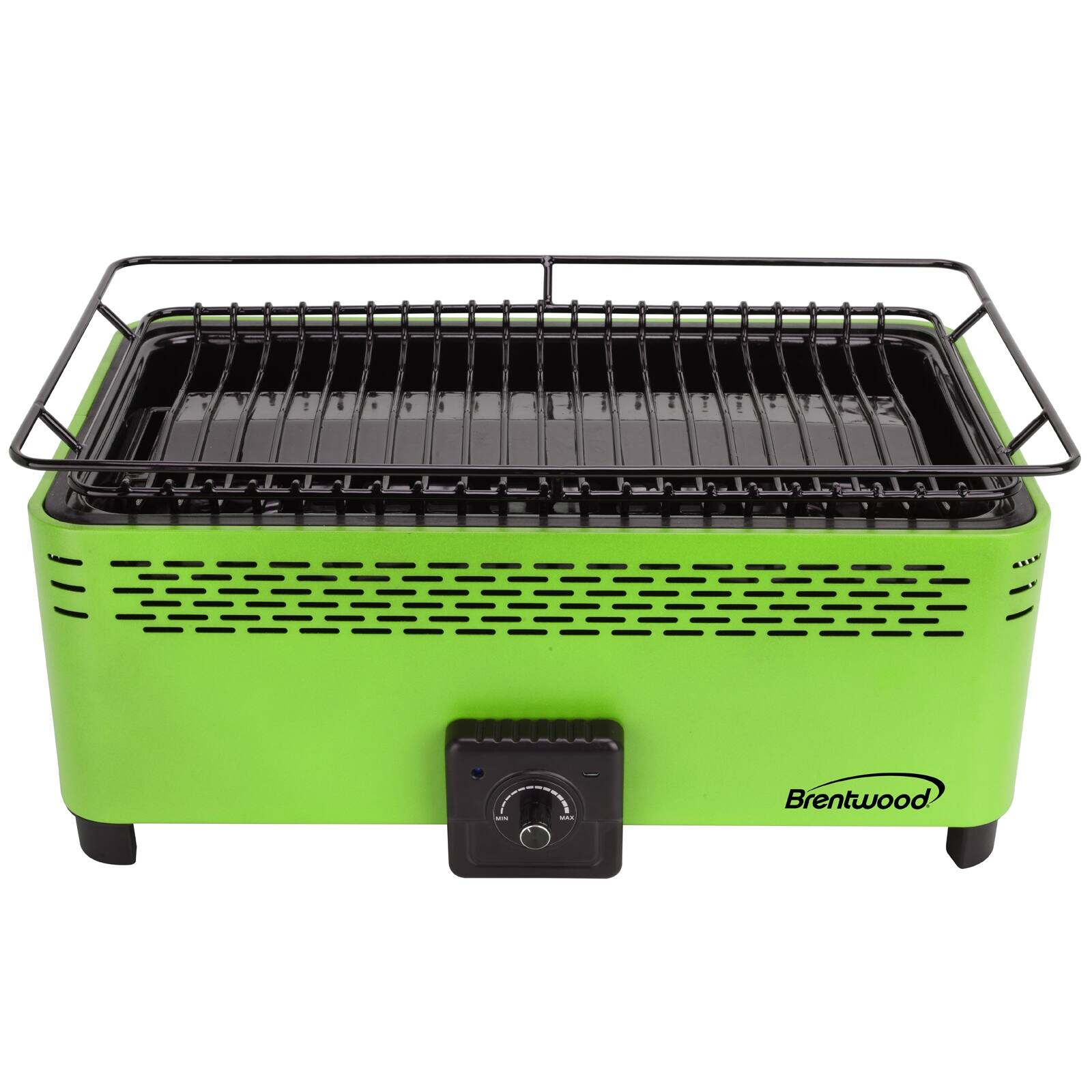 Alt View 5. Brentwood - Brentwood BBF-31G Non-Stick Smokeless Portable BBQ, Green - Green.