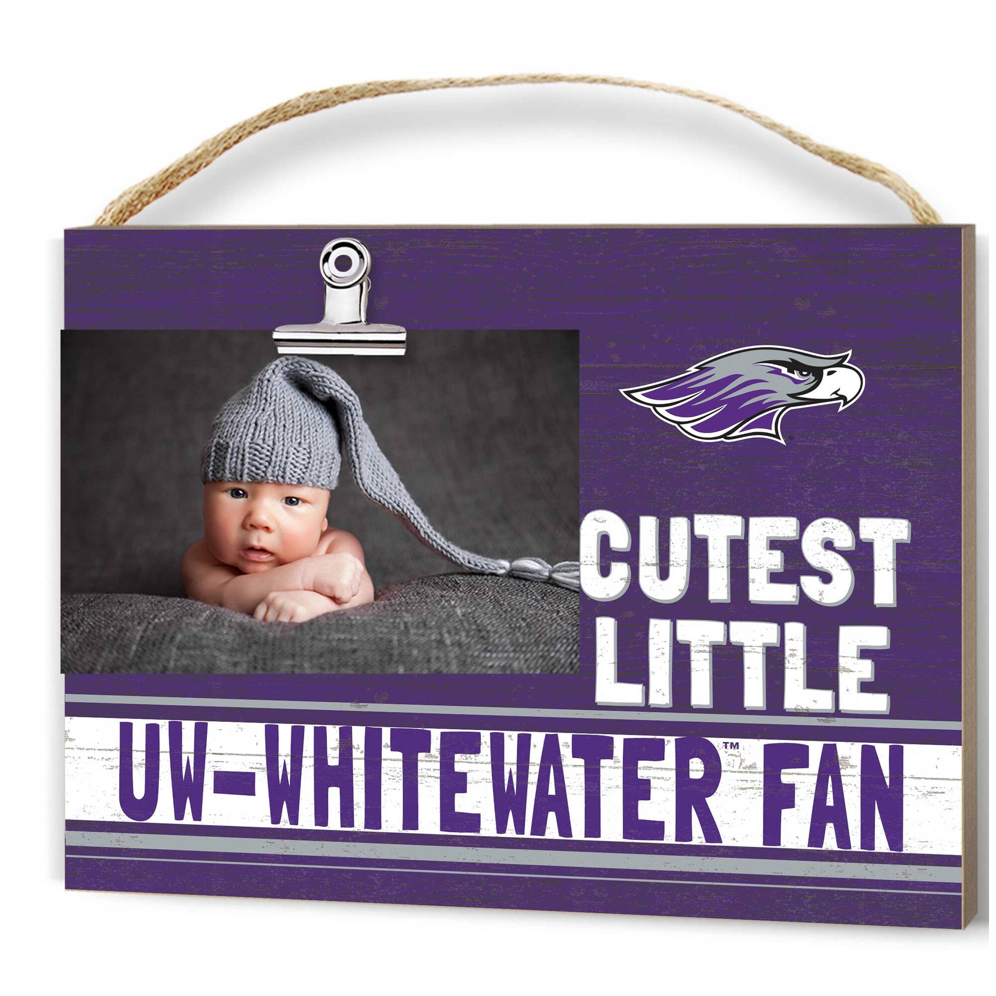 Wisconsin-Whitewater Warhawks 8'' x 10'' Cutest Little Fan Team Logo Clip Photo Frame