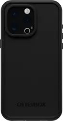 OtterBox - Frē Series for MagSafe Hard Shell Case for Apple iPhone 15 Pro Max - Black - Front_Zoom