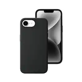Qixxronics - for iPhone 16e Silicone Case Shockproof Slim Design Phone Case Cover - Black
