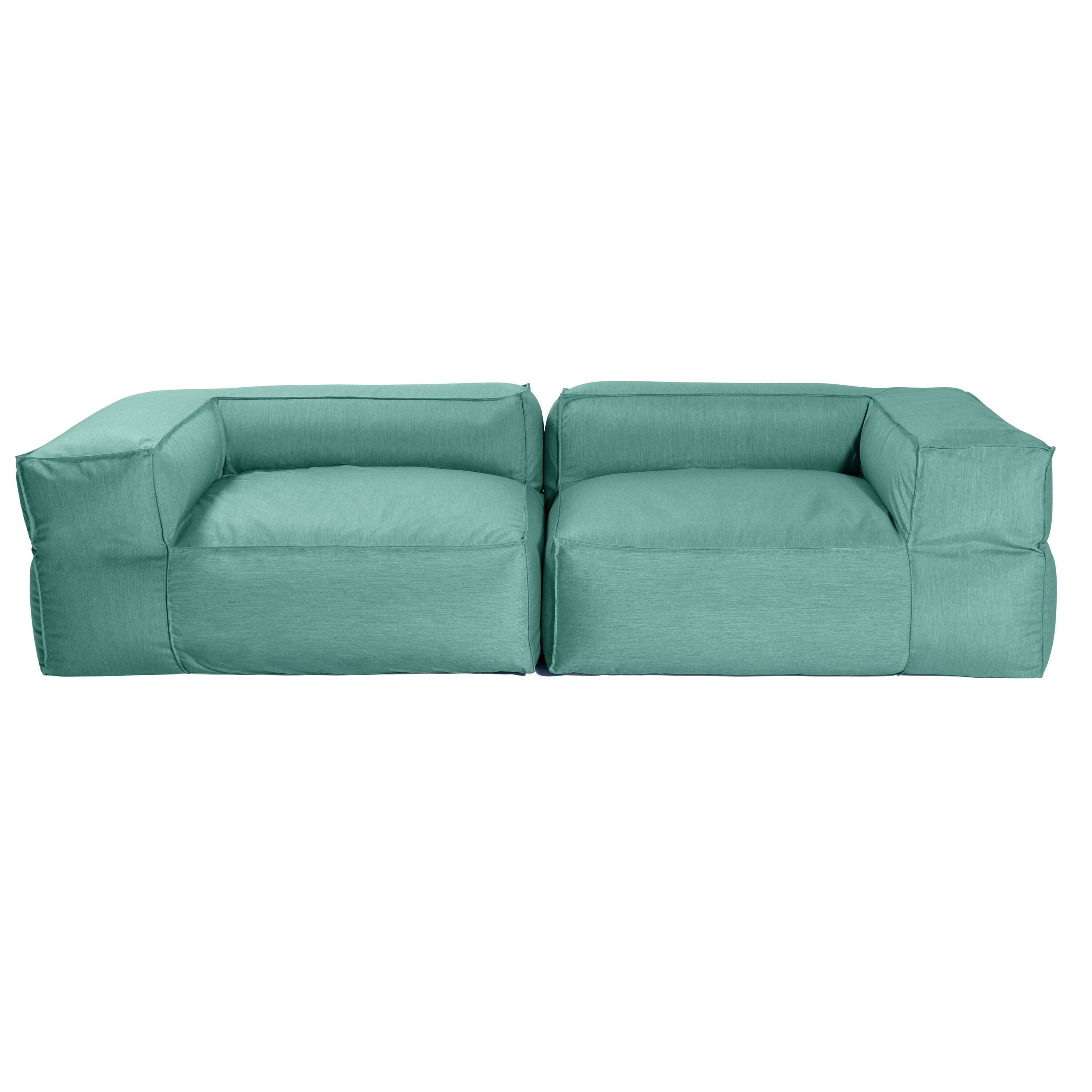 Back. Jaxx - Baya Outdoor Modular Loveseat - Luxurious Soft Seating for Poolside or Hospitality, Breeze - Breeze.