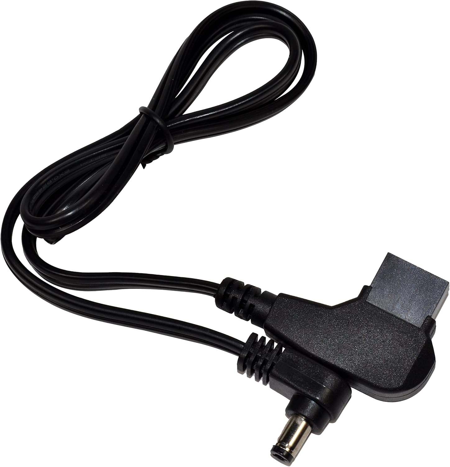 Angle. HQRP - HQRP D-Tap Power DC Cable 5.5x2.1mm Barrel Plug, Negative Polarity +C-, 2ft - black.