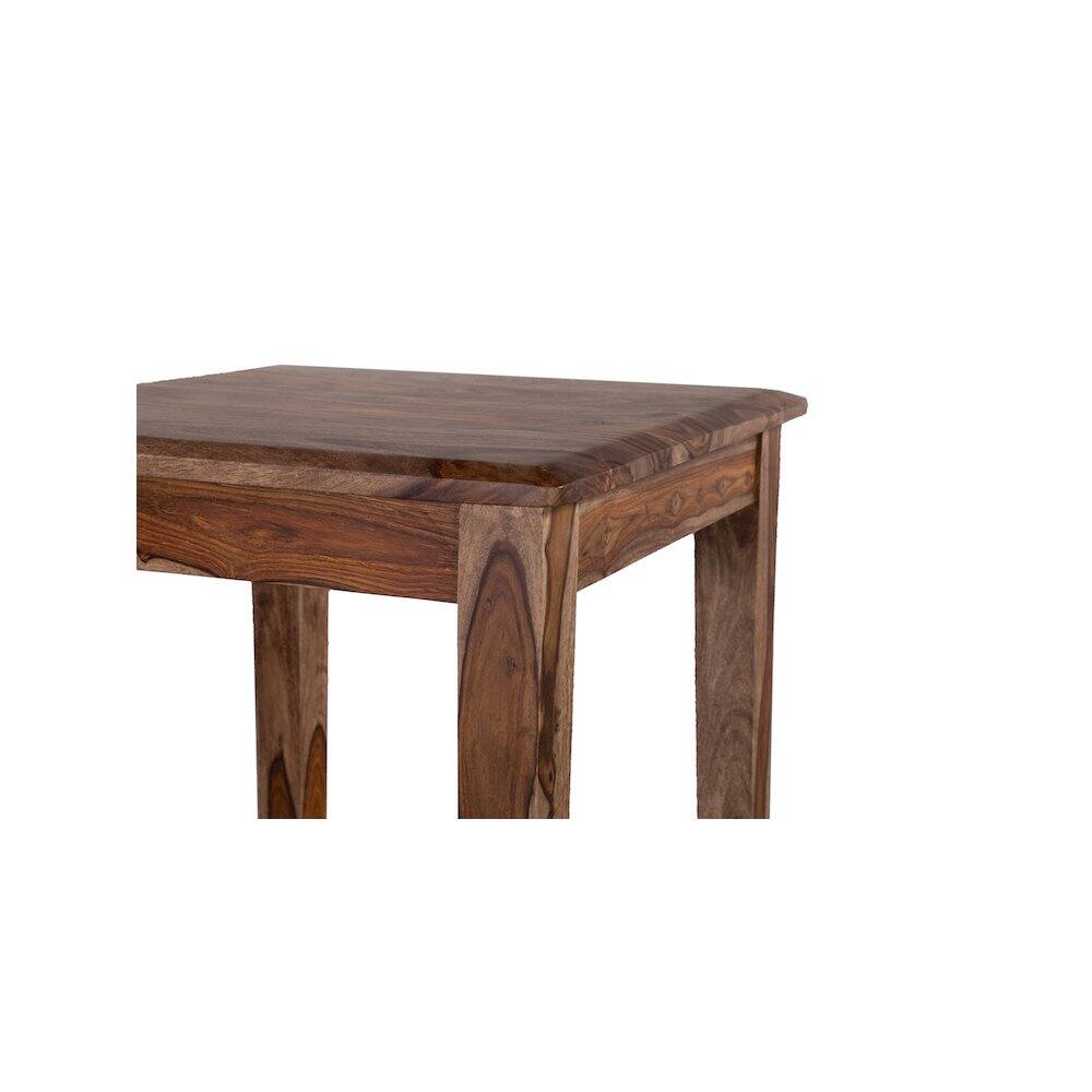 Back. Porter Designs - Sonora Solid Sheesham Wood End Table - Brown.