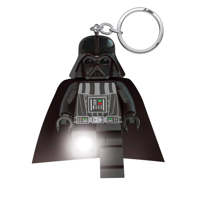 Alt View 3. LEGO - Star Wars Plastic Multicolored Darth Vader Keychain Light.