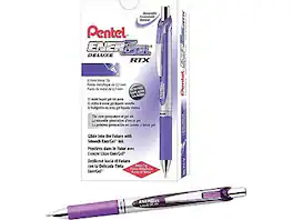 Pentel - EnerGel RTX Retractable Gel Pens, Medium Point, Dozen - Purple Ink