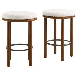 Fable Boucle Fabric Counter Stools Set of 2 by Modway - 0