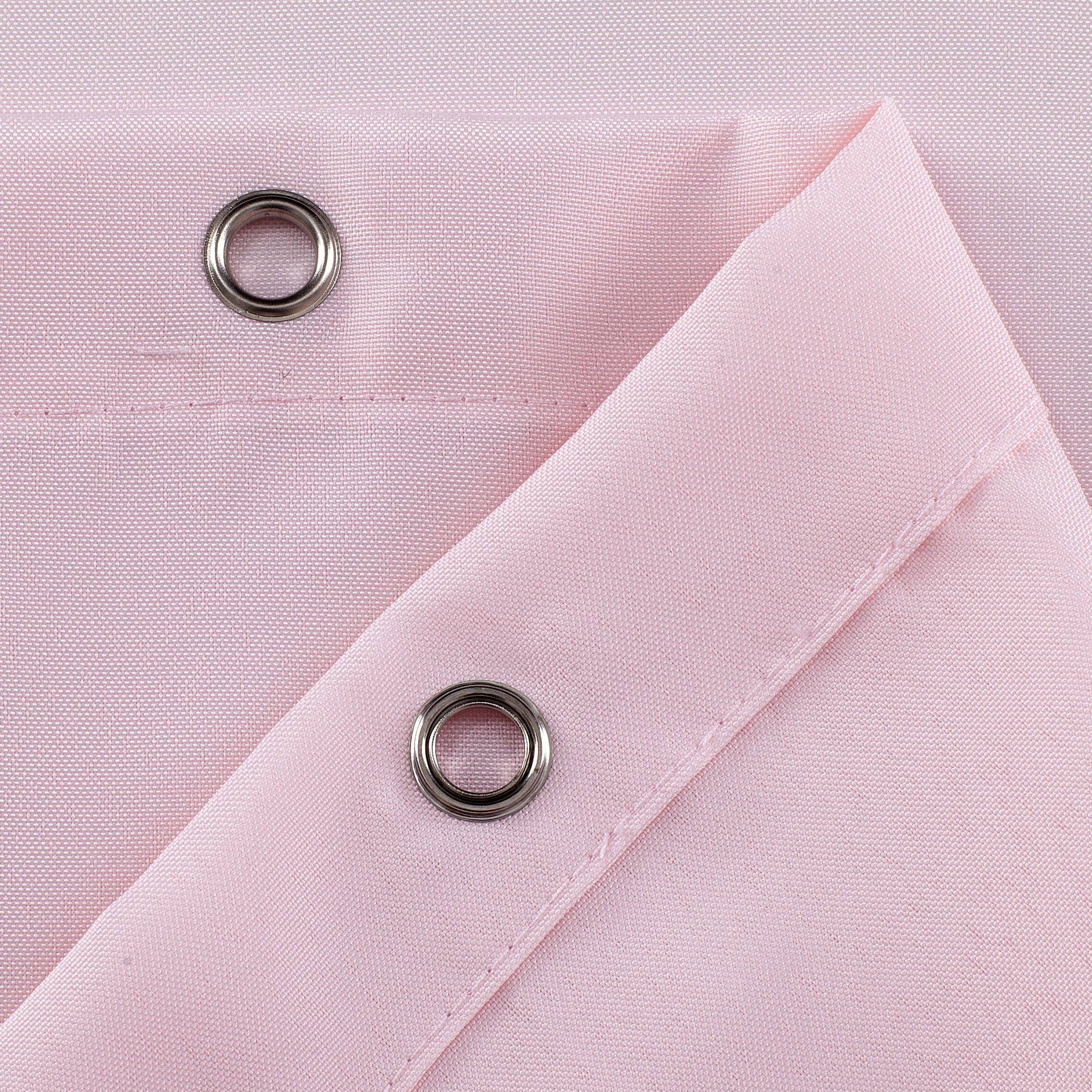 Alt View 1. Kate Aurora - Kate Aurora Living Hotel Collection Mold & Mildew Resistant Fabric Shower Curtain - Rose - Rose.