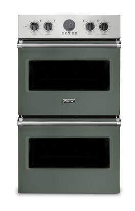 30" Viking Professional 5 Series Built-In Double Electric Convection Wall Oven - Eucalyptus