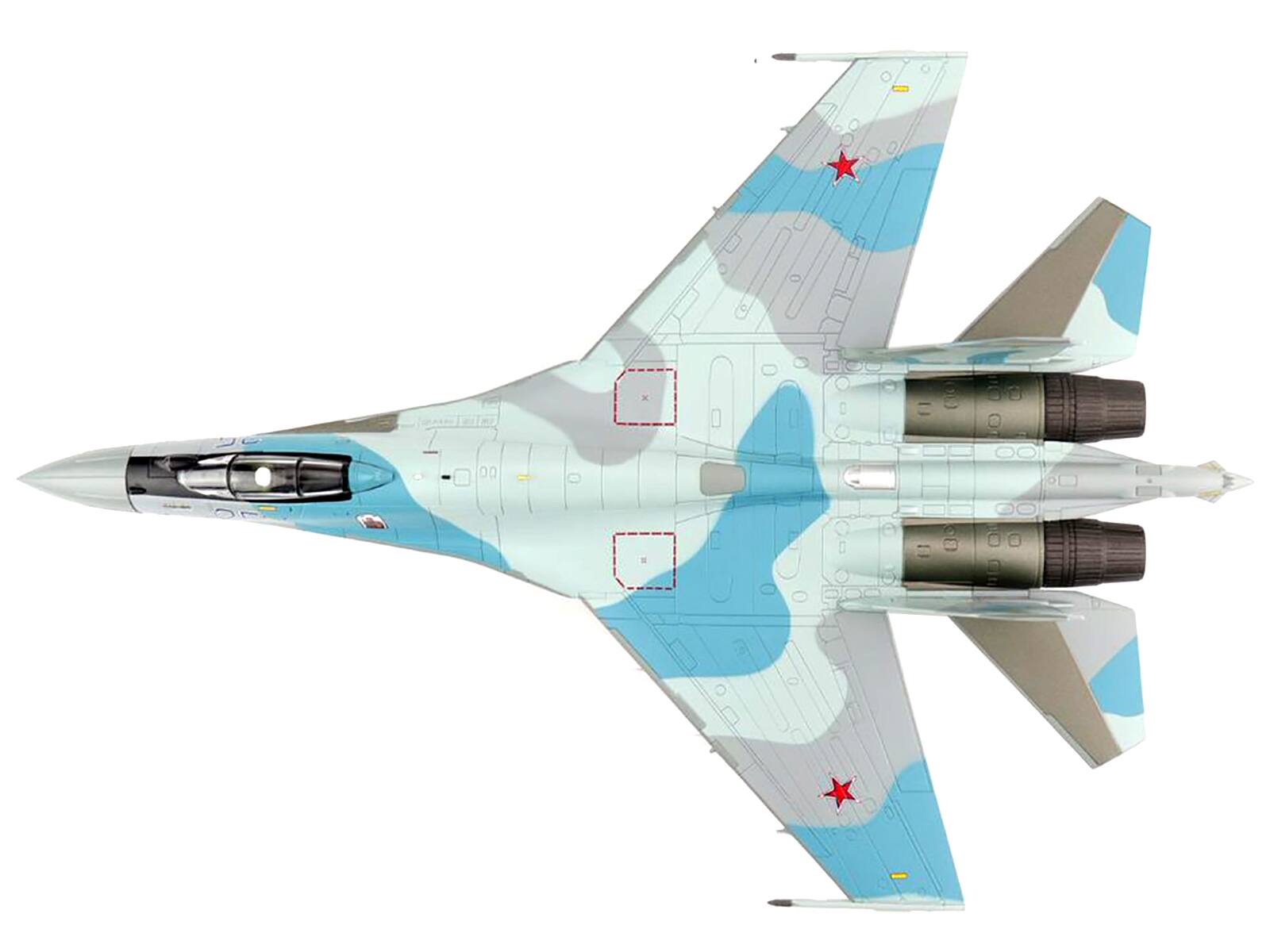 Back. Hobby Master - Sukhoi Su-35S Flanker E Fighter "22nd IAP 303rd DPVO 11th Air Army VKS Russian Aerospace Forces" 1/72 - Multi.