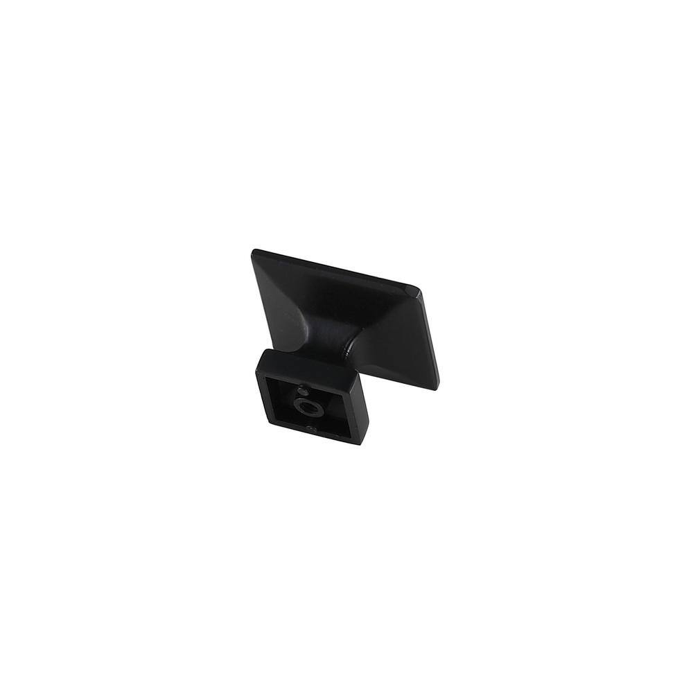Left. Elegant Decor - Cecil 1.3" Matte Black Square Knob Multipack (Set of 10) - Matte Black.