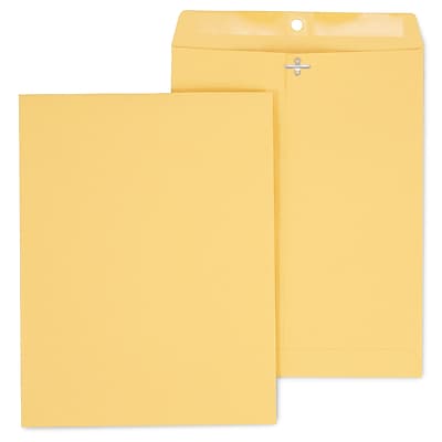 Staples - Kraft Clasp & Moistenable Glue Catalog Envelopes, 10" x 13", 100/Box - Brown