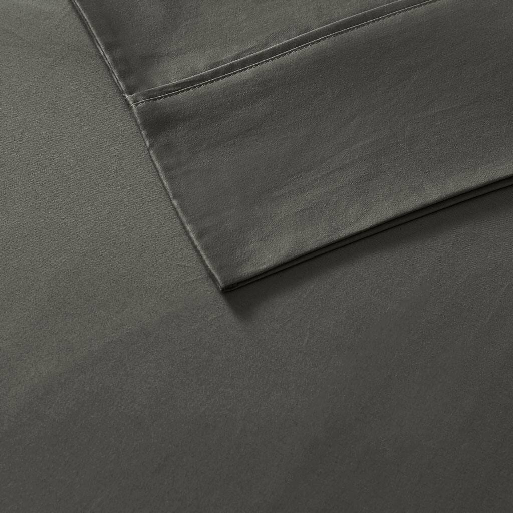 Alt View 5. Gracie Mills - Gracie Mills Elodie 800 Thread Count Sateen Sheet Set - Charcoal.