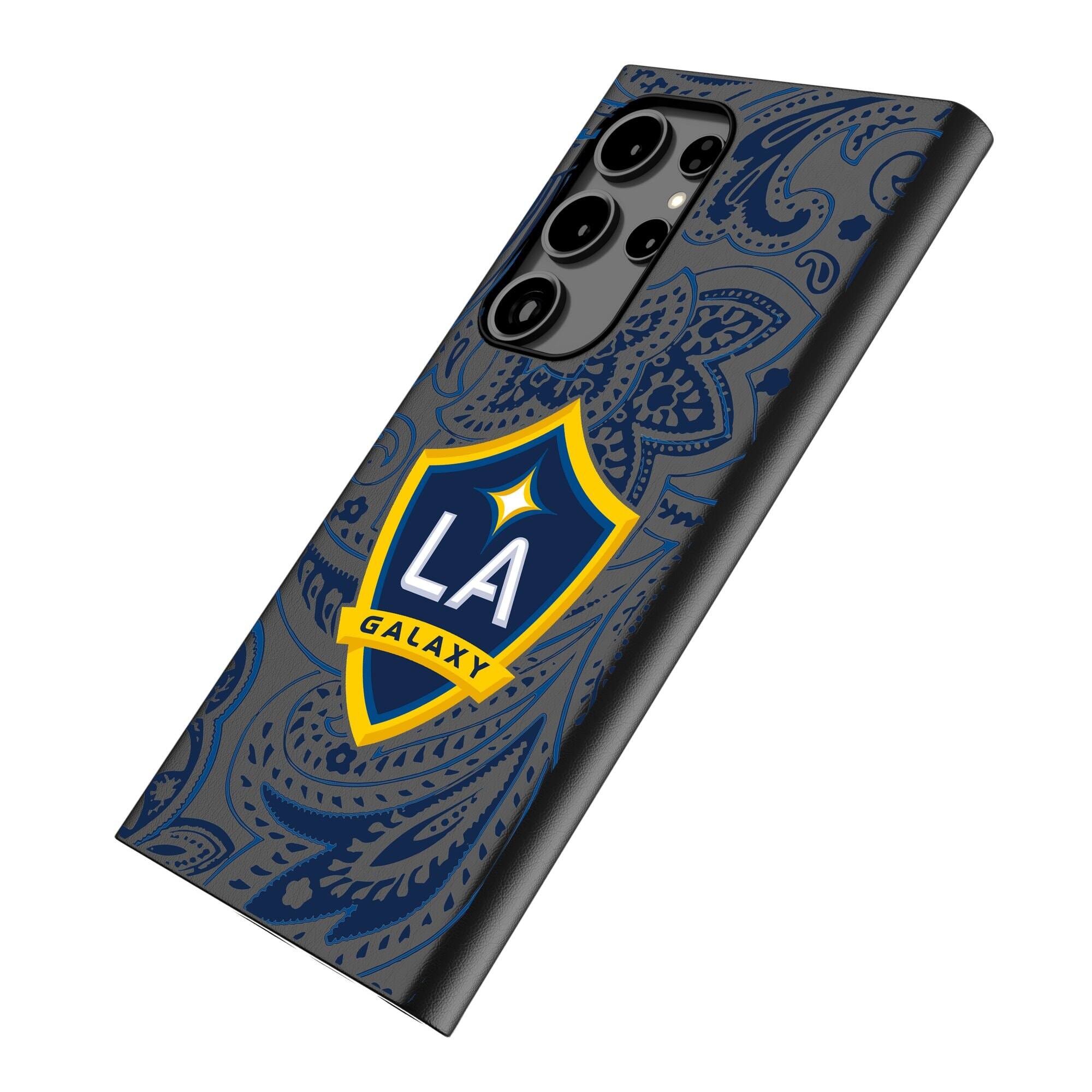 Alt View 1. Keyscaper - Black LA Galaxy Galaxy Magnetic Bump Case - S24 - Black.