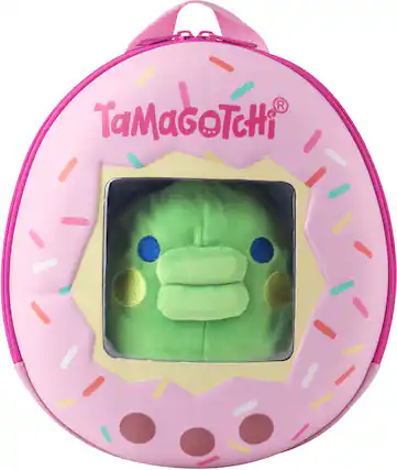 Front. Bandai - Tamagotchi - Adventure Companion Backpack - Kuchipatchi Plush - COLLECTIBLES - Multicolor.
