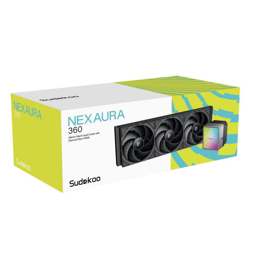 NEXAURA 360  
360mm Silent Liquid Cooler with Diamond Glow ARGB  
Sudkoo