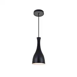 Living District - Aiken 1 Light Pendant - Black