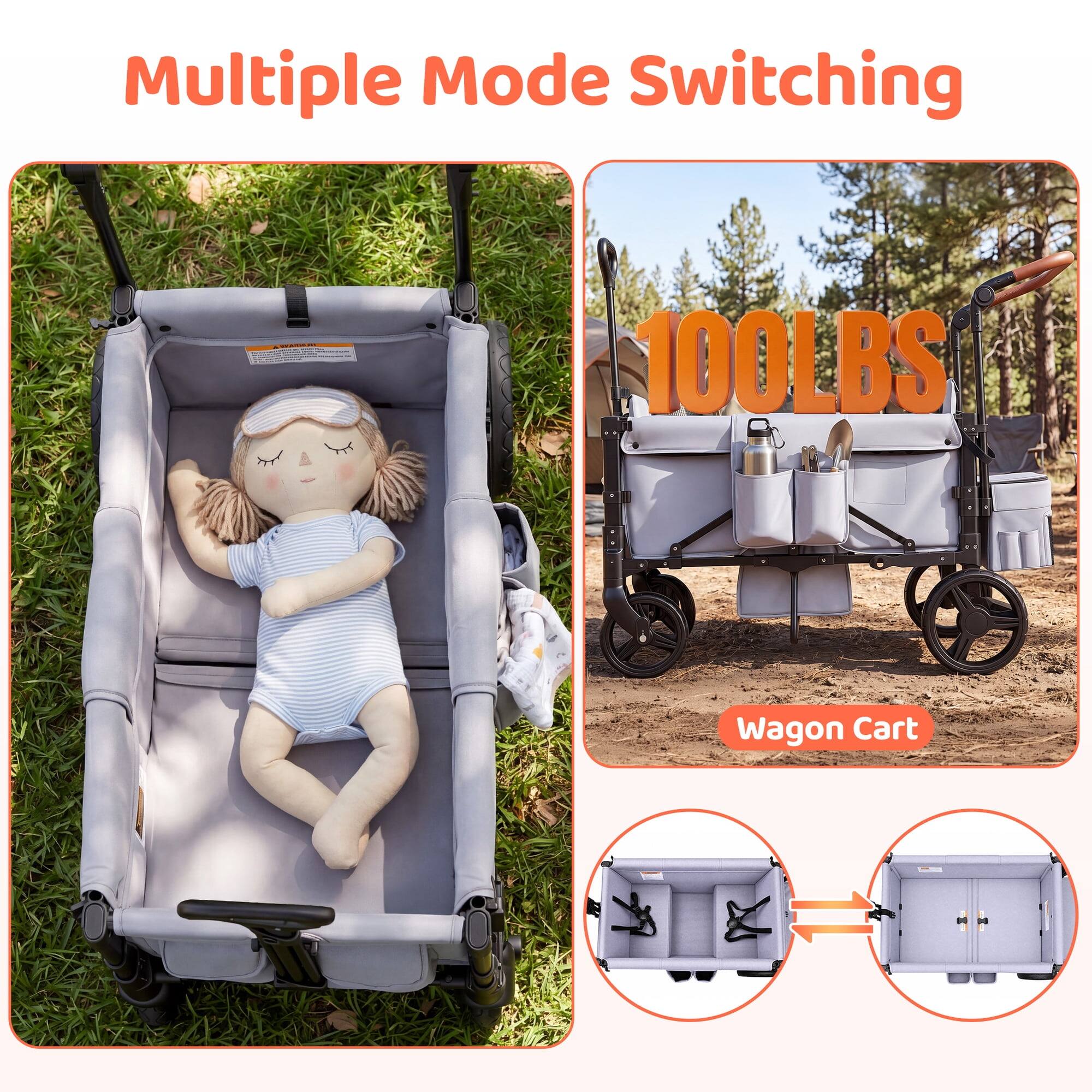 Multiple Mode Switching

100LBS

Wagon Cart